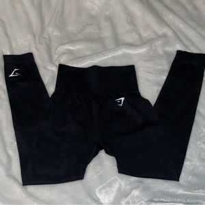 Black Gymshark vital seamless leggings